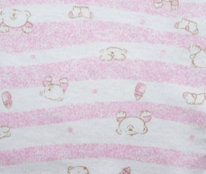 pink bear fabric